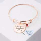 Elegant and minimalist customizable birthstone bracelet Eternal Charm